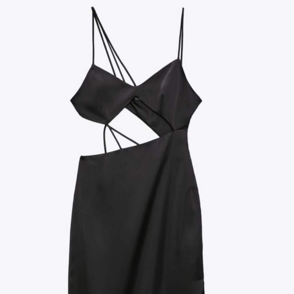 Black cut out Zara dress. Brand new